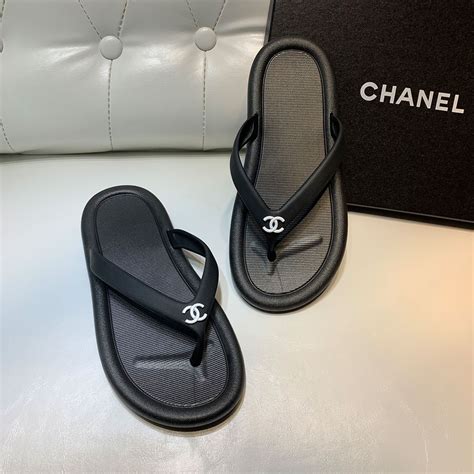 chanel flip flop replica|Chanel wedge flip flops.